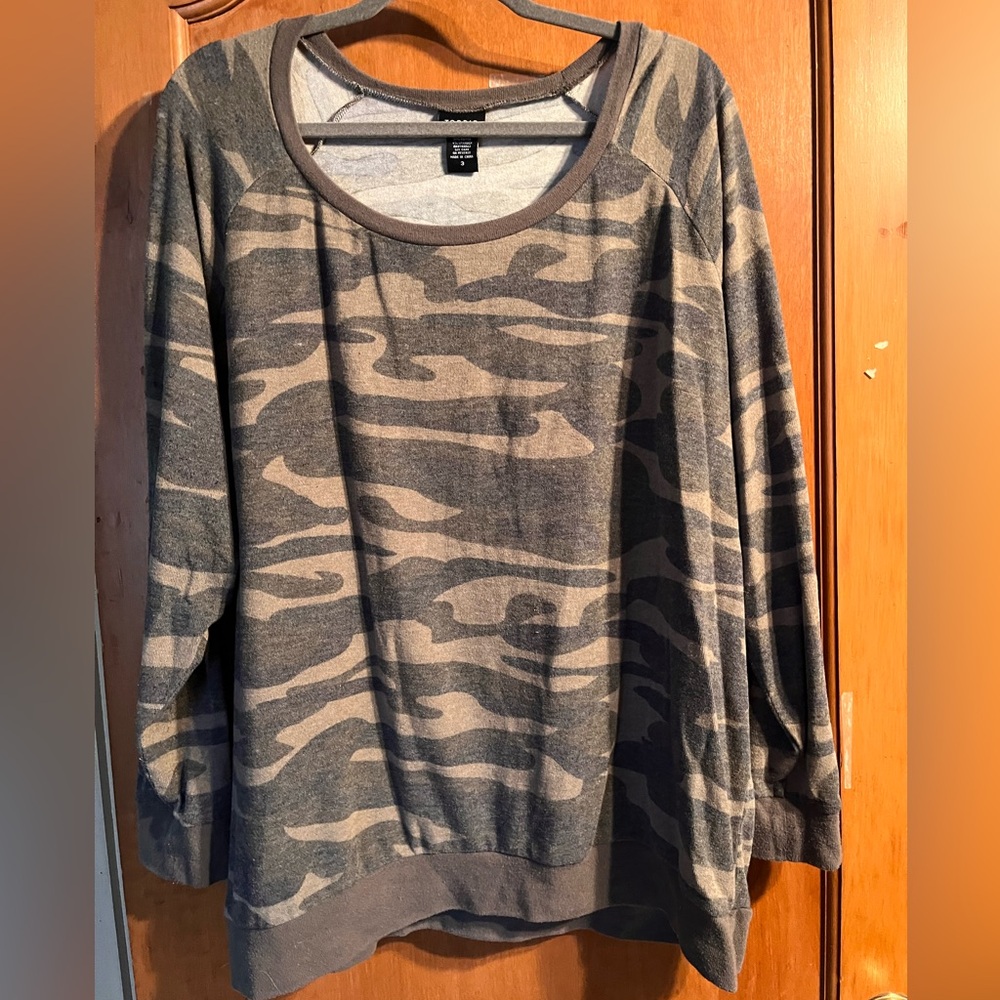 Torrid Lightweight Camouflage Pattern Sweater Size 3x